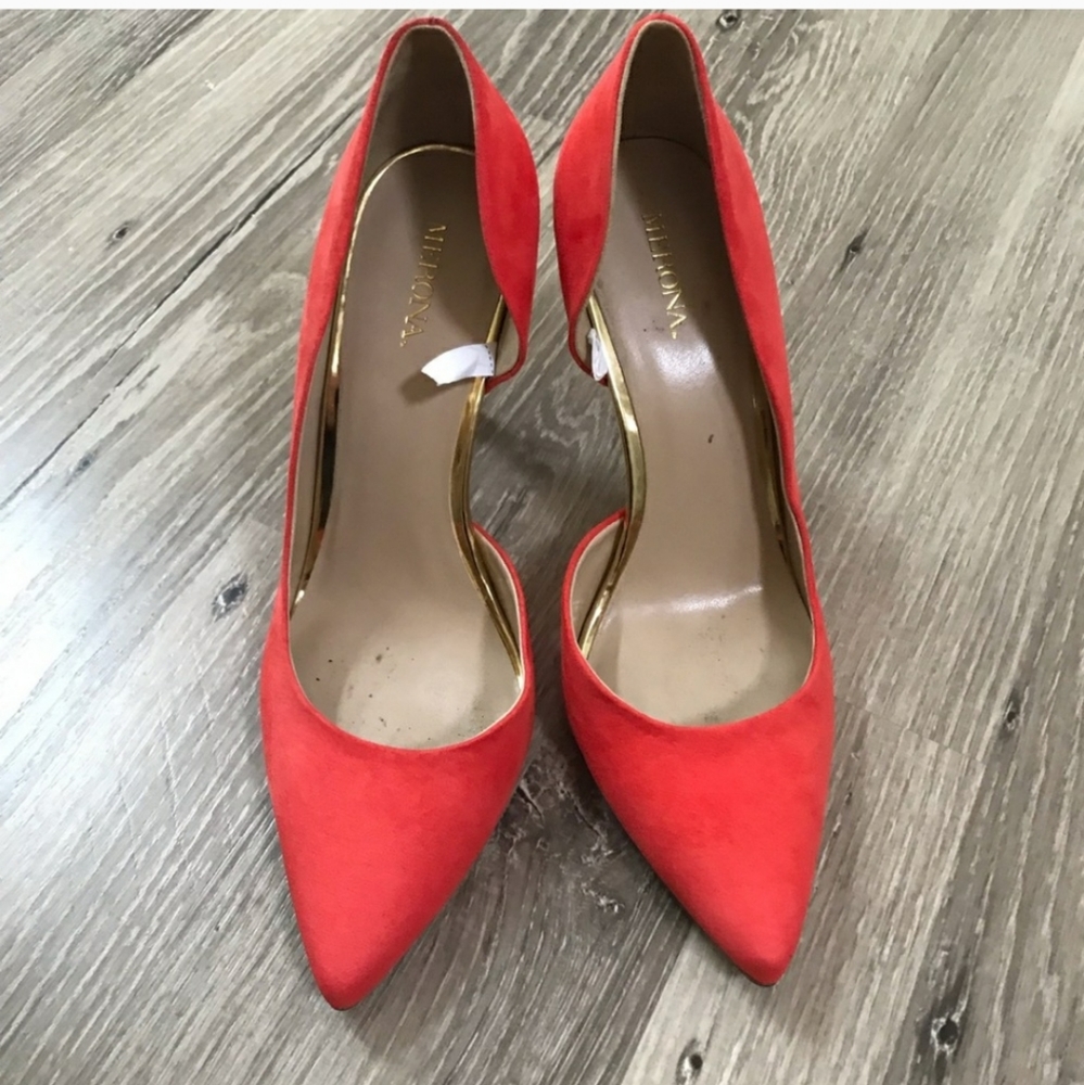 Orange High Heels